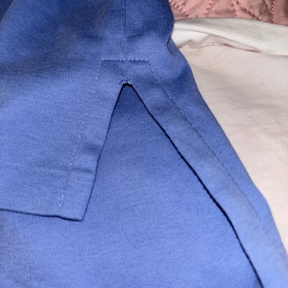 Polo by Ralph Lauren Men's Blue Polo Shirt Red Pony Slit on sides Large - Picture 6 of 8